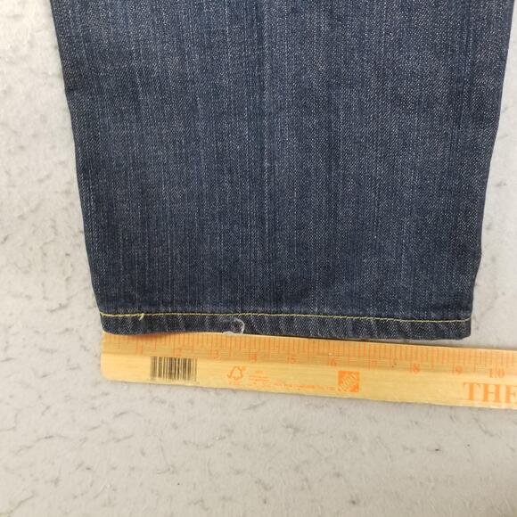 Levis 559 Jeans Mens 38x30 Dark Wash Blue Relaxed Straight Leg Denim 5 Pocket - Picture 9 of 12